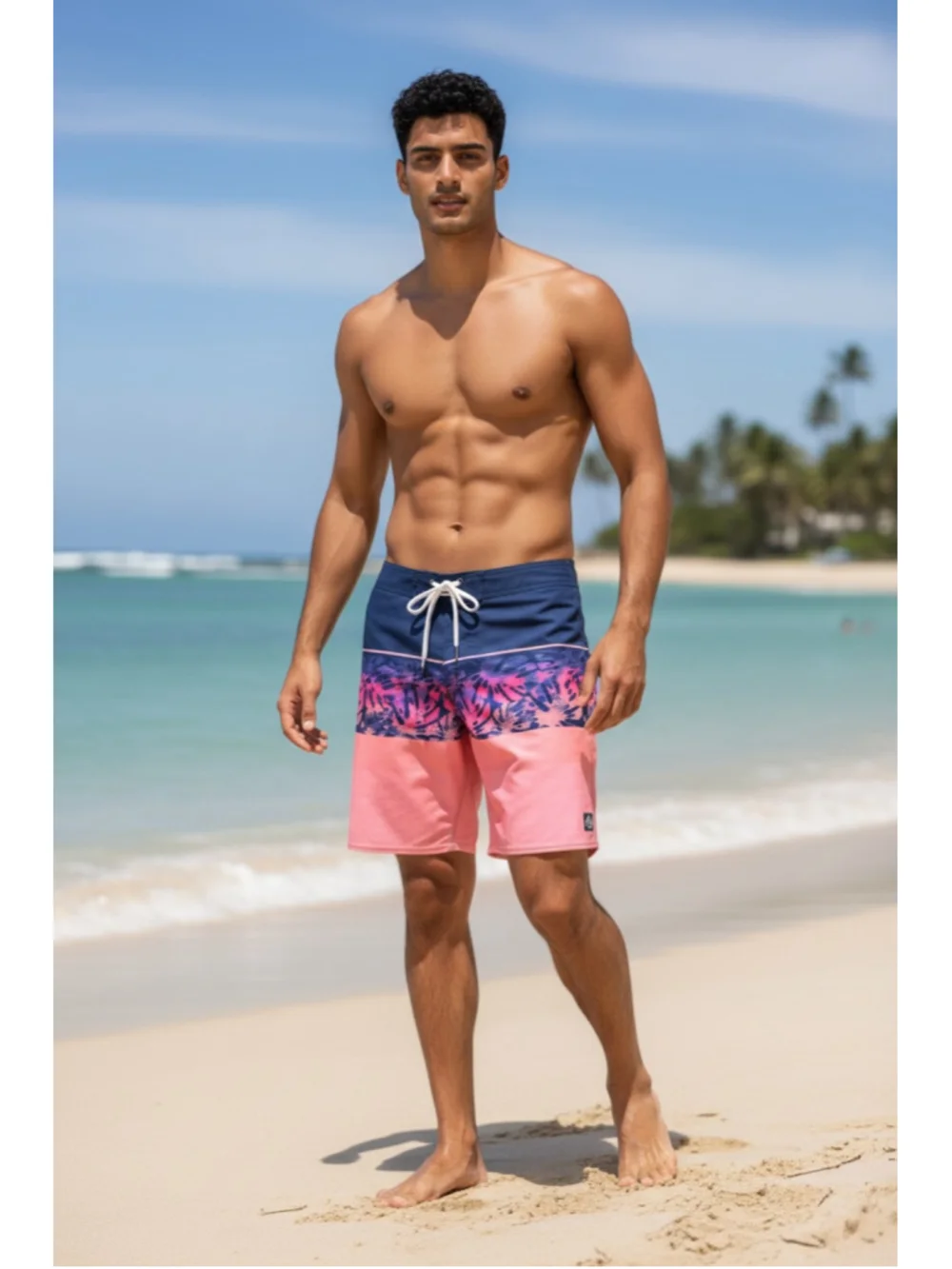Men's O'Neill Board Shorts Size 32 Blue and Pink